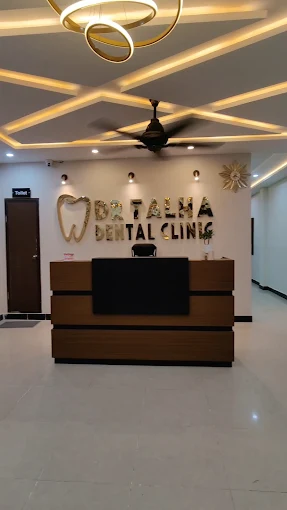 Front desk at Dr. Talha Dental Clinic